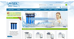 Desktop Screenshot of apexwaterfilters.com